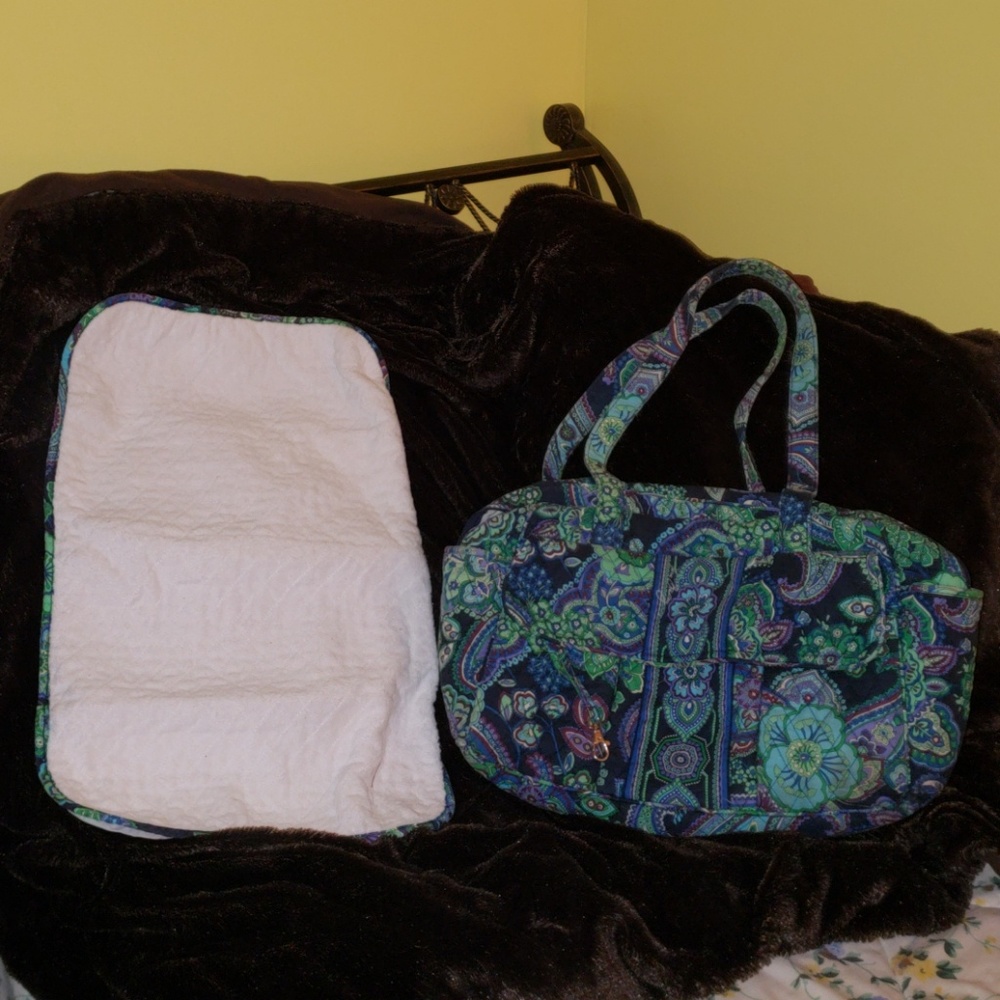 Vera Bradley Blue Rapsody Diaper Bag